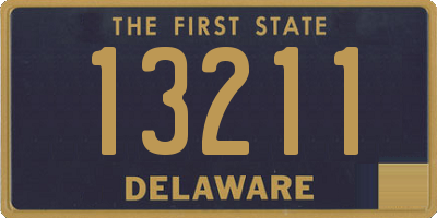 DE license plate 13211