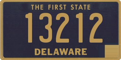 DE license plate 13212