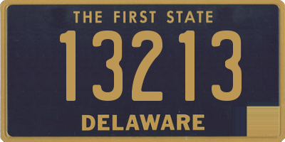 DE license plate 13213