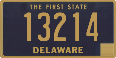 DE license plate 13214