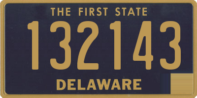 DE license plate 132143