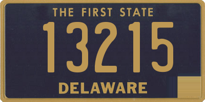 DE license plate 13215