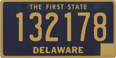 DE license plate 132178