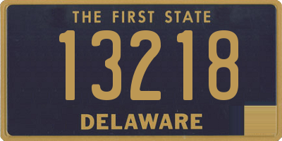 DE license plate 13218