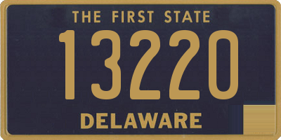 DE license plate 13220