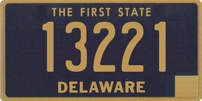 DE license plate 13221