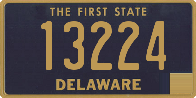 DE license plate 13224