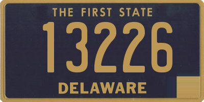 DE license plate 13226