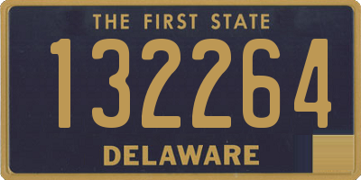 DE license plate 132264