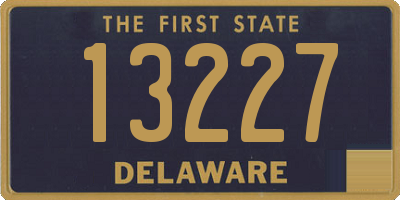 DE license plate 13227