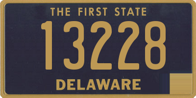 DE license plate 13228