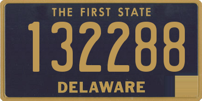 DE license plate 132288