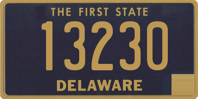 DE license plate 13230