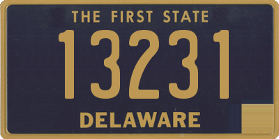 DE license plate 13231