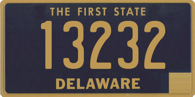 DE license plate 13232