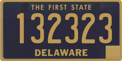 DE license plate 132323