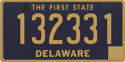 DE license plate 132331