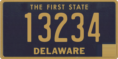 DE license plate 13234