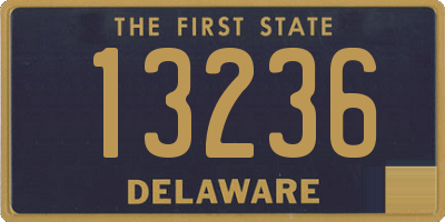 DE license plate 13236