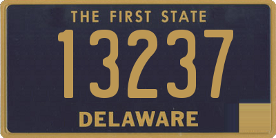 DE license plate 13237