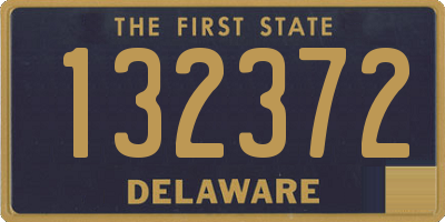 DE license plate 132372