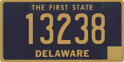 DE license plate 13238