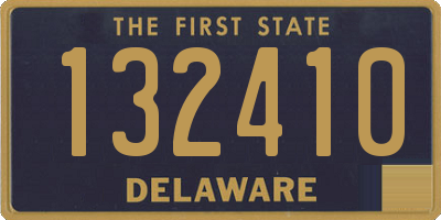 DE license plate 132410