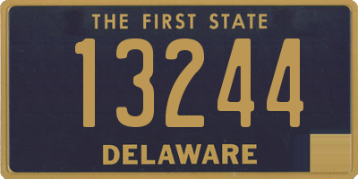 DE license plate 13244