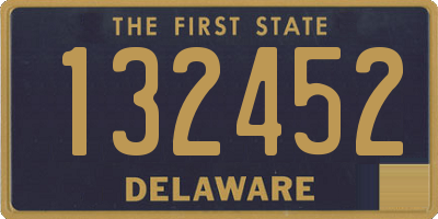 DE license plate 132452