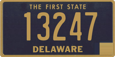 DE license plate 13247