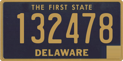 DE license plate 132478