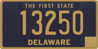 DE license plate 13250