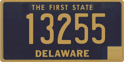 DE license plate 13255