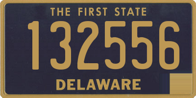 DE license plate 132556