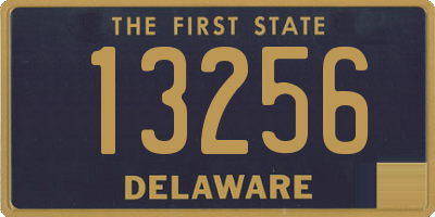 DE license plate 13256