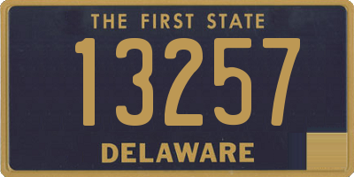 DE license plate 13257