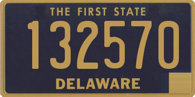 DE license plate 132570