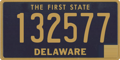 DE license plate 132577