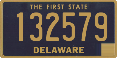 DE license plate 132579