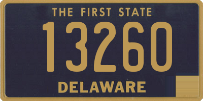 DE license plate 13260