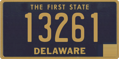 DE license plate 13261