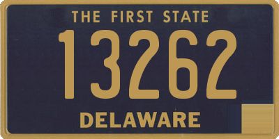 DE license plate 13262