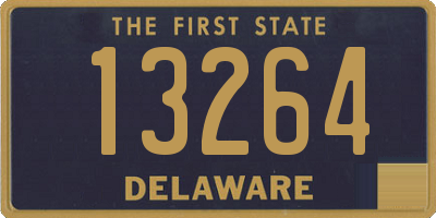 DE license plate 13264