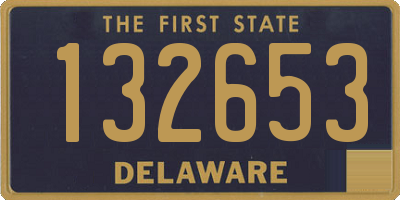 DE license plate 132653