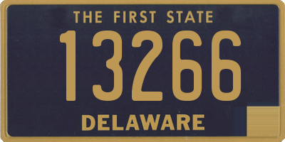 DE license plate 13266