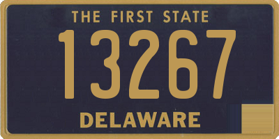 DE license plate 13267