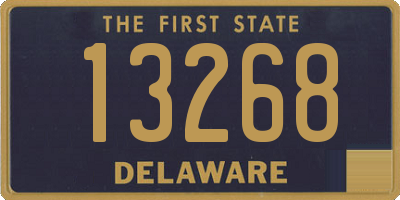 DE license plate 13268