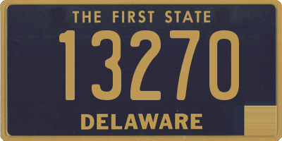 DE license plate 13270