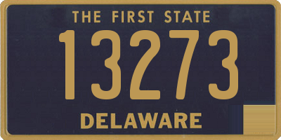 DE license plate 13273