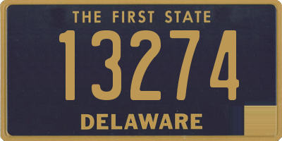 DE license plate 13274